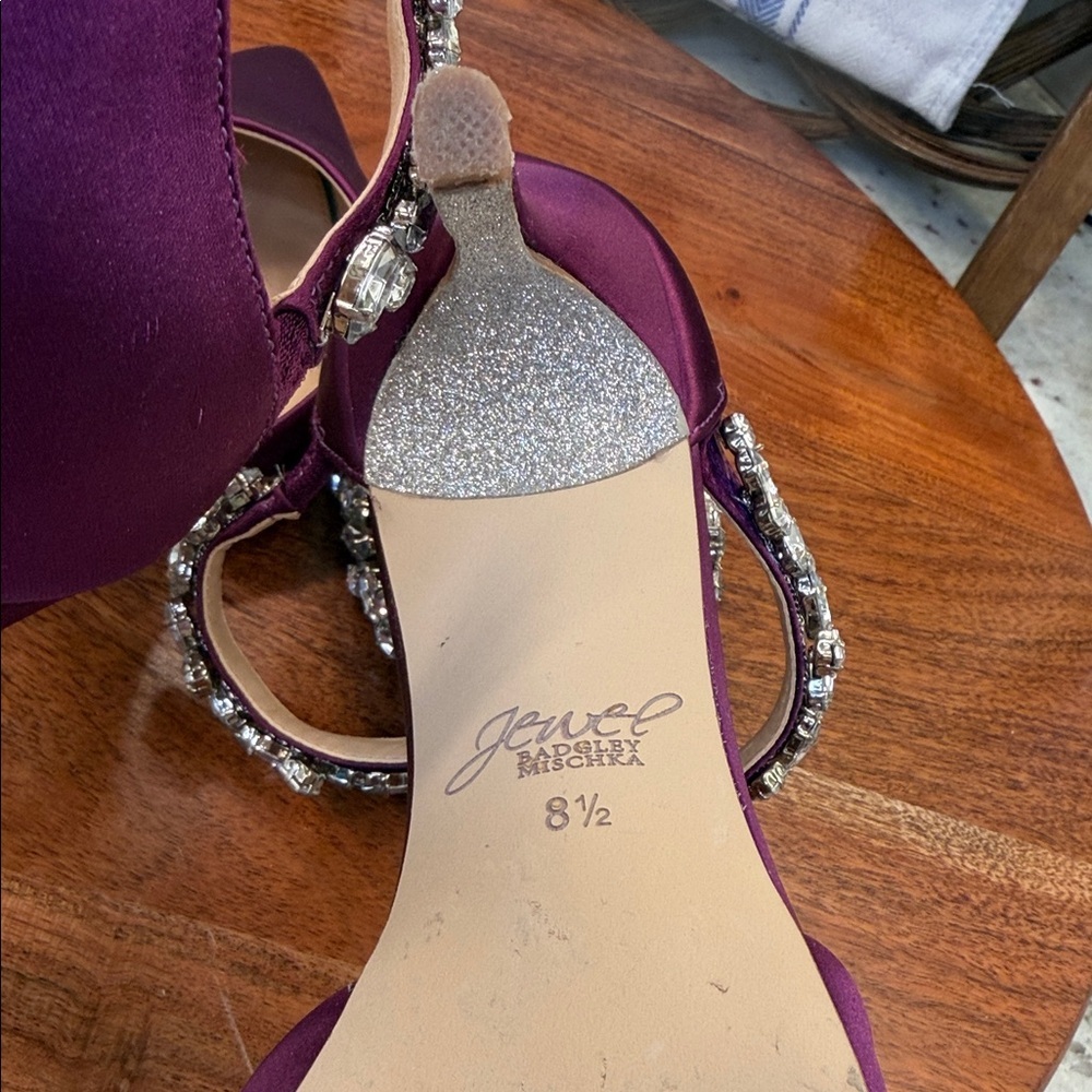 Jewel Badgley Mischka Robles Crystal Embellished Heels - Picture 8 of 9
